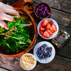 Summer refreshing vinaigrette with Kam Heong by Kopi Thyme.