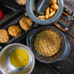 ingredients to make laska mac and cheese bites