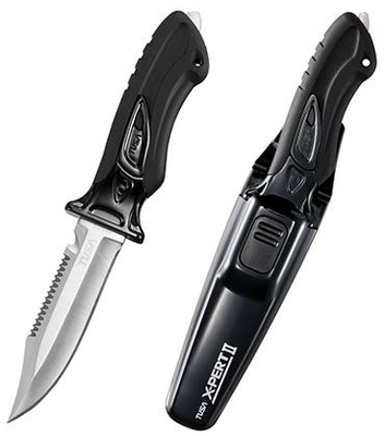 TUSA FK910 X-Pert II Dive Knife (Pointed Tip), waterworldsports.co.uk