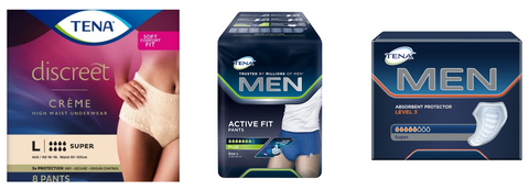 CapeAbilities carries a range of Tena continence support products.
