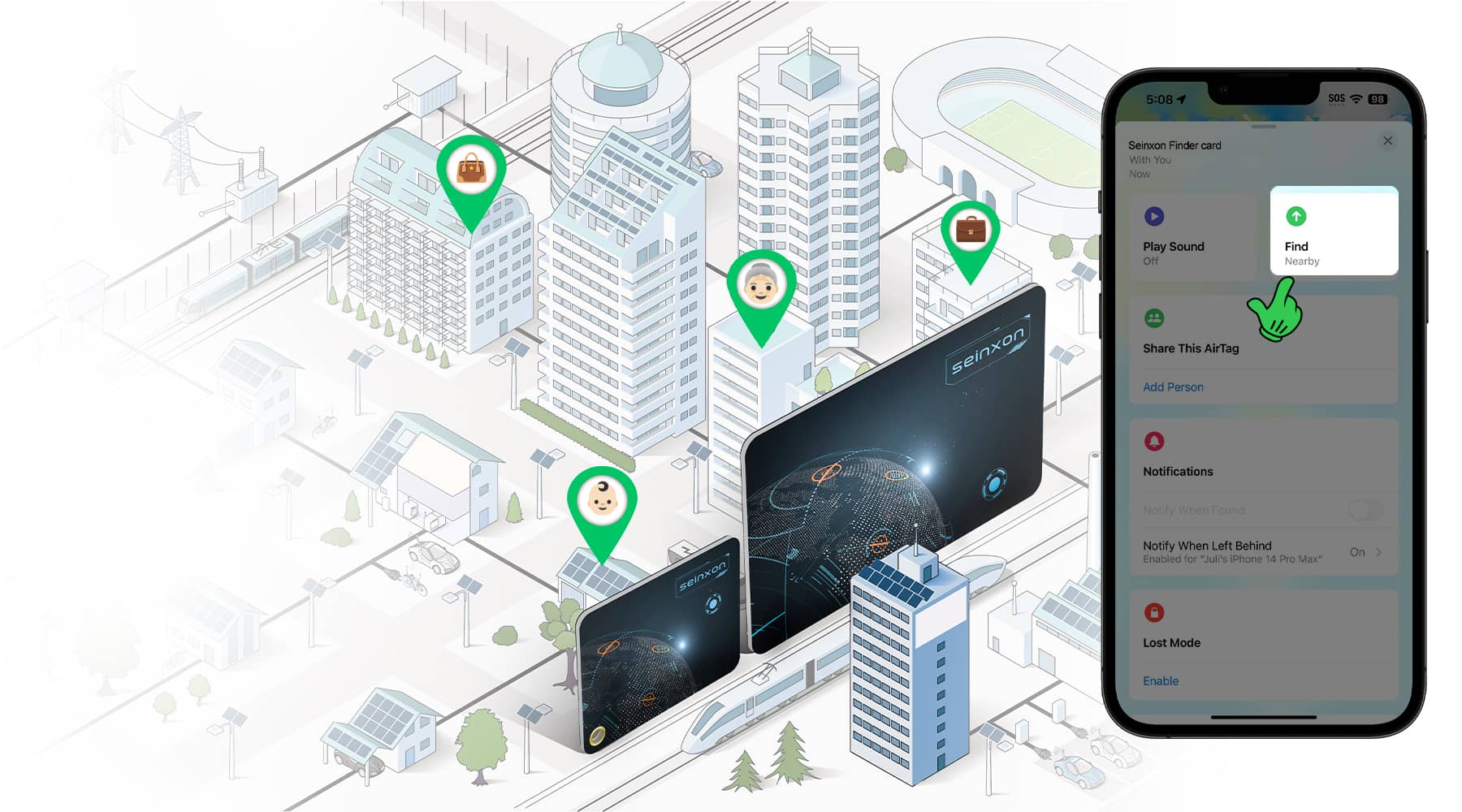 Interactive-city-map-showing-Seinxon-tracker-locations-with-a-smartphone-interface-displaying-the-tracking-app's-'Find-Nearby'-function-showcasing-the-urban-tracking-capabilities-of-Seinxon-devices.jpg__PID:263d96ef-5d66-4133-9fb1-290ec8223e12