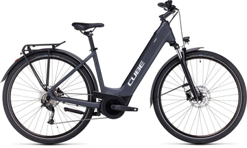 Cube Touring Hybrid ONE 500 Easy Entry Hybrid Bike 500Wh Battery grey'n'white