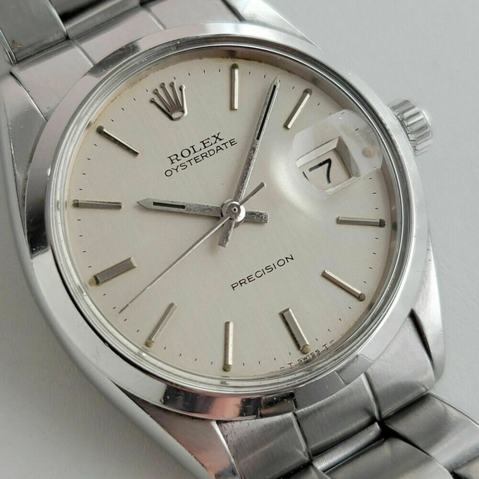 rolex 1960s men's stainless steel watch