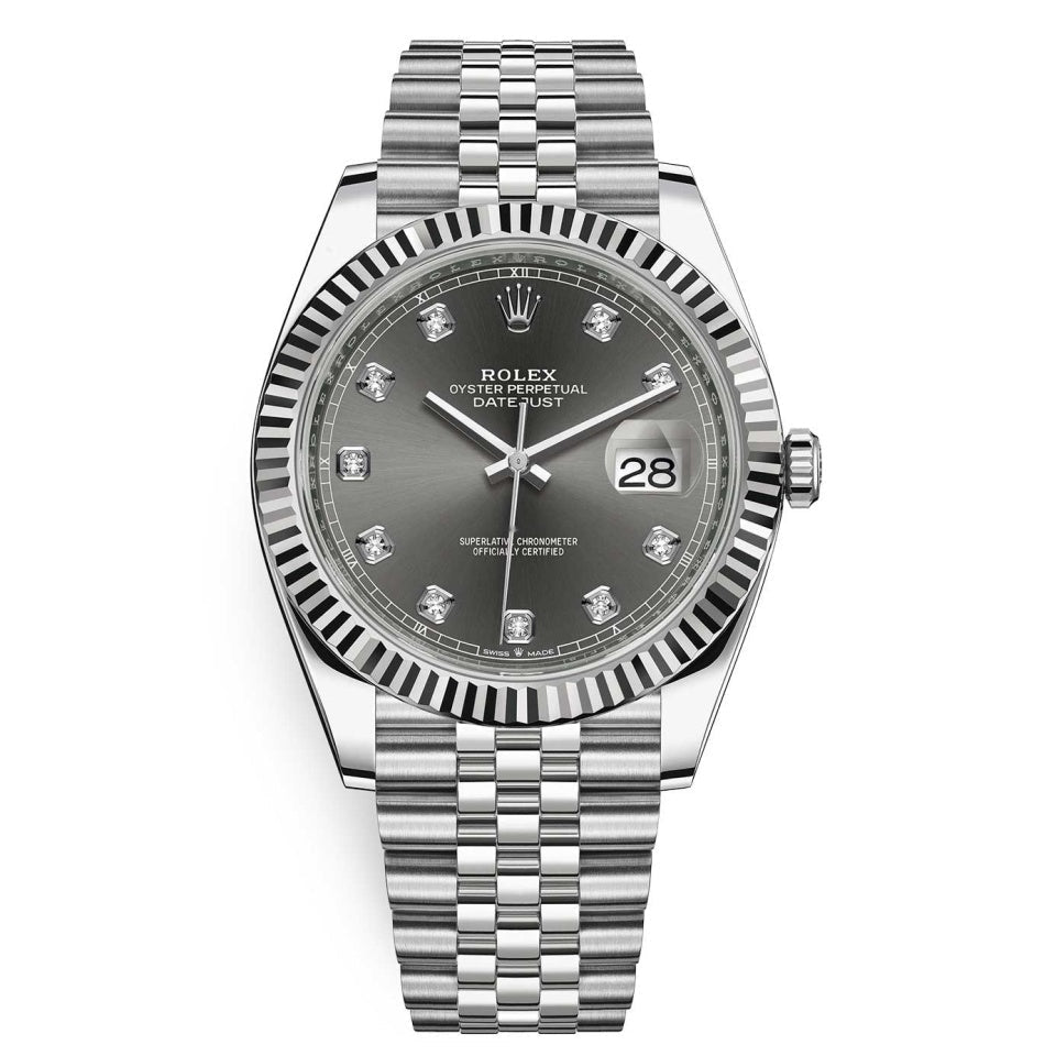 rolex datejust 41 grey jubilee