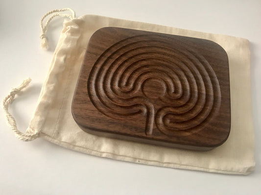 Wooden Tracing Stylus for Labyrinths Made From Lilac Wood Beaded