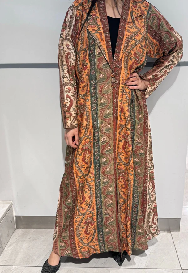 Unique Summer Orange Abaya