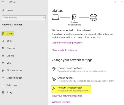 troubleshoot wifi