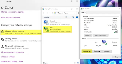 check your network validity and DNS server address