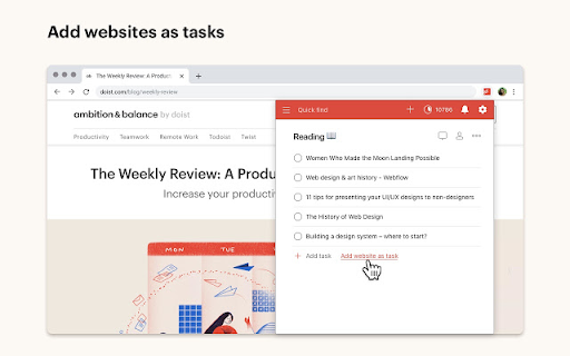 Todoist extension