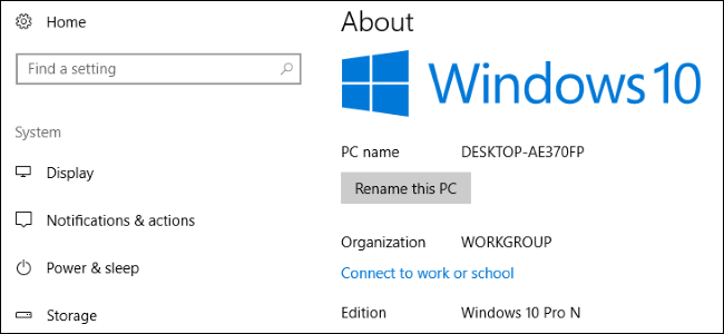 Windows 1 N edition