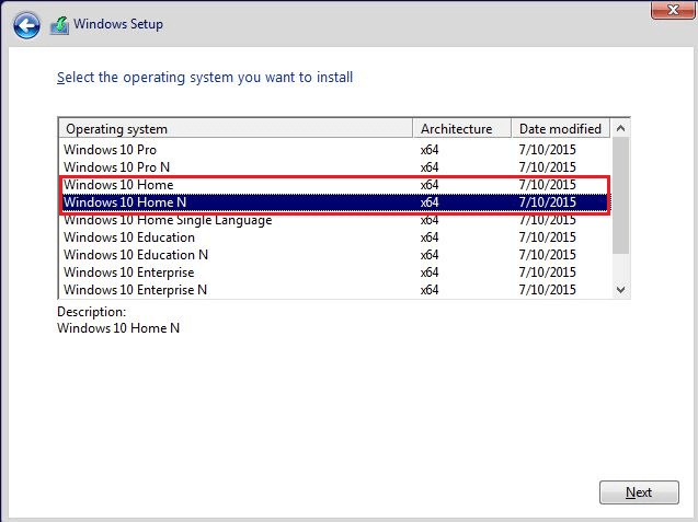 Windows N and KN editions