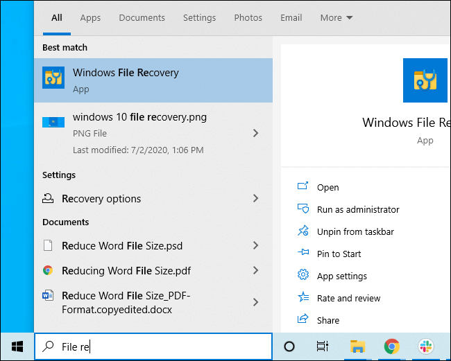 how to install windows recovery tool