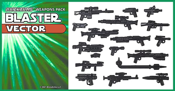 Brickarms Blaster Revolution v2 Weapons Pack for Building Minifigures