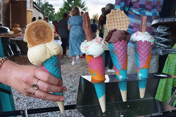 penny licks rainbow cones