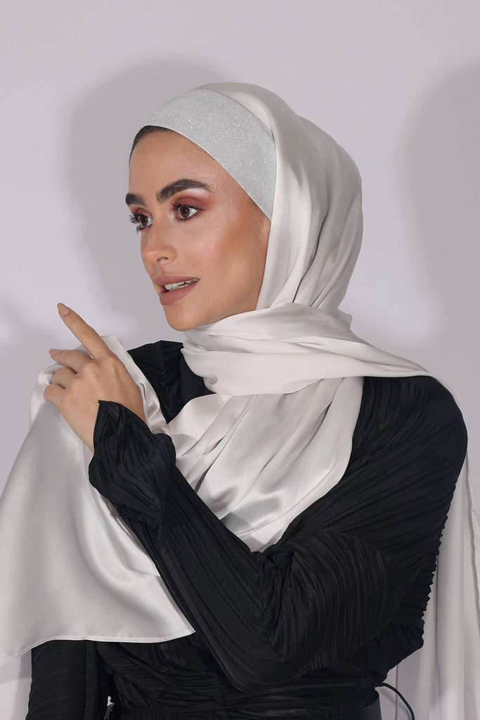 Solid Luxury Satin Modal Rayon Chanterelle Matte Non Slip Hijab