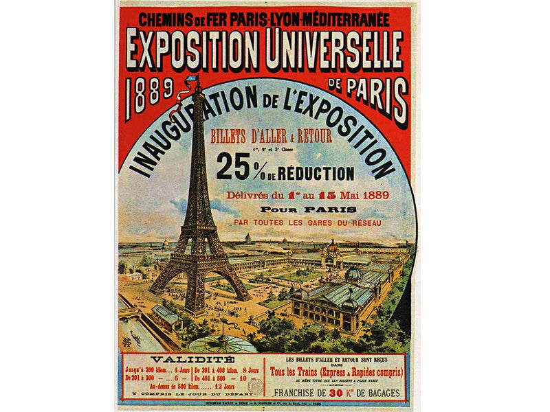 Affiche de l'exposition universelle de paris