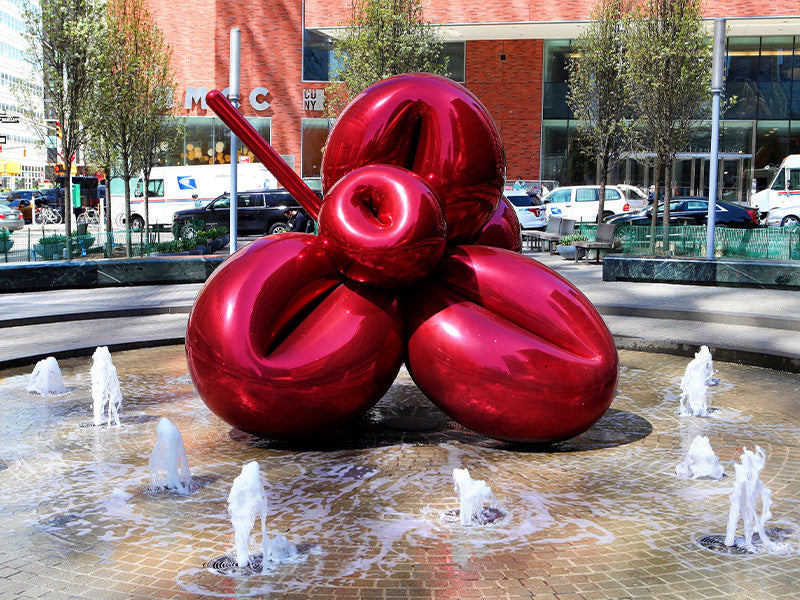 Ballon Flower Statue décoration