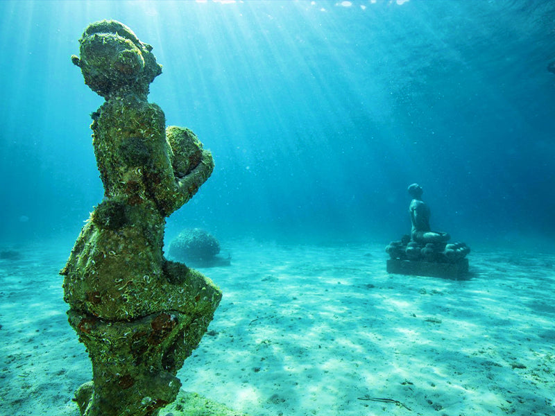 Sculpture sous la mer