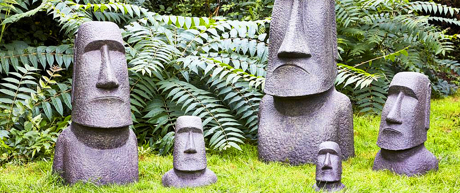 Statue Moai jardin