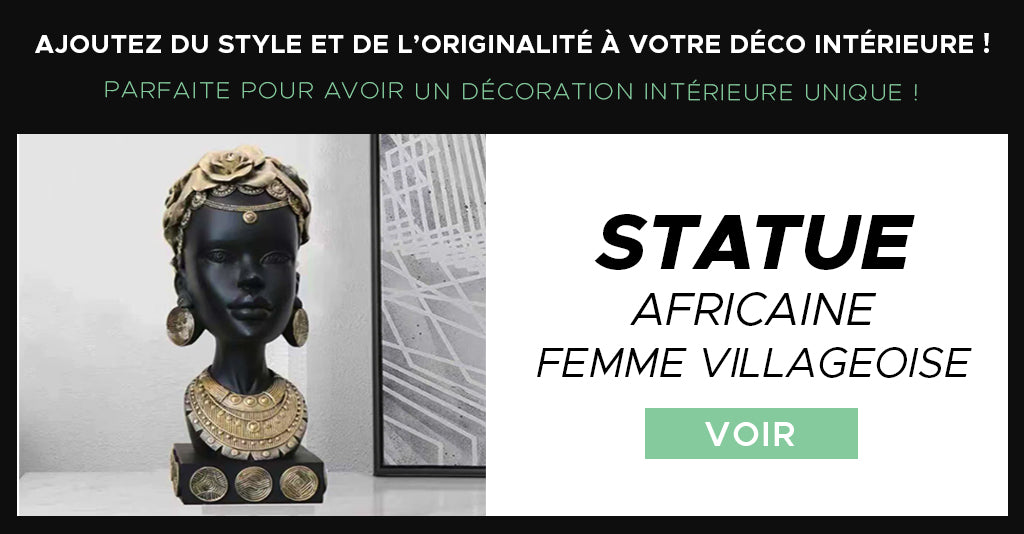 Statue africaine femme villageoise