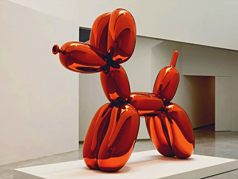 Statue chien ballon Jeff Koons