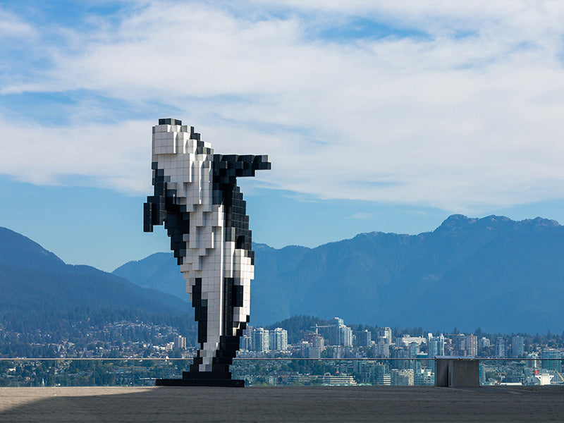 Statue d'orque Digital Orca Vancouver