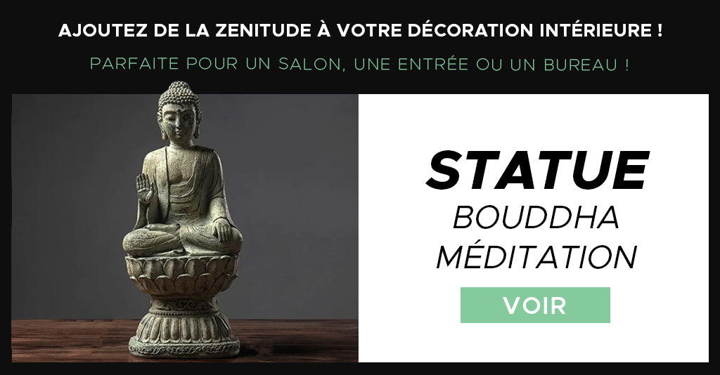Statue de bouddha méditation