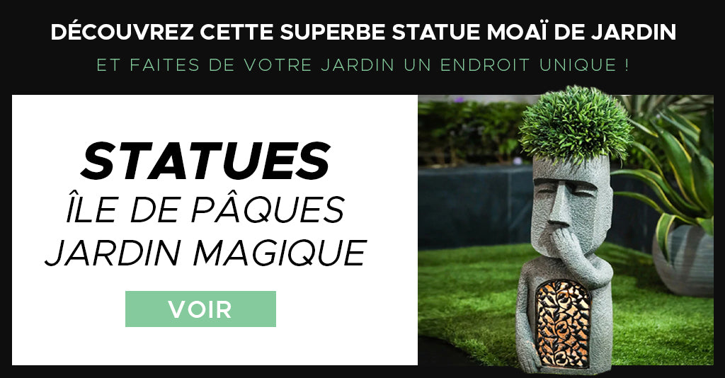 Statue moaï jardin