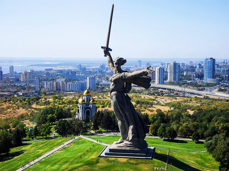 Statue monumentale en Russie