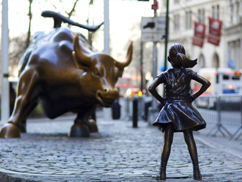 Statue petite fille sans peur bourse de New York