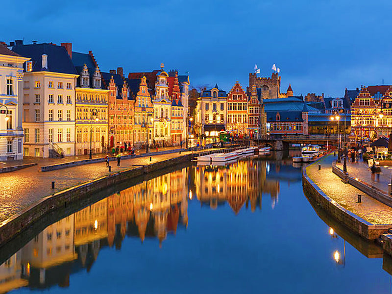 Belgique ville de nuit