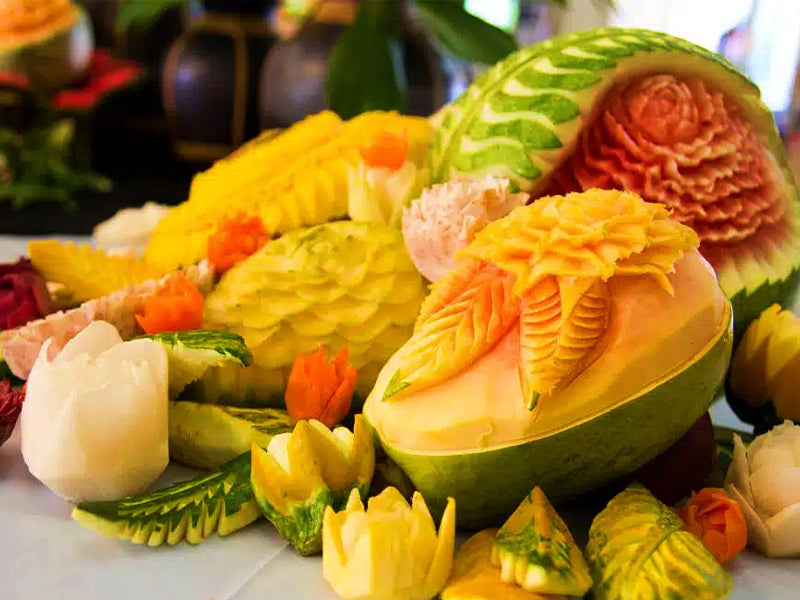 sculpture de fruit et légumes