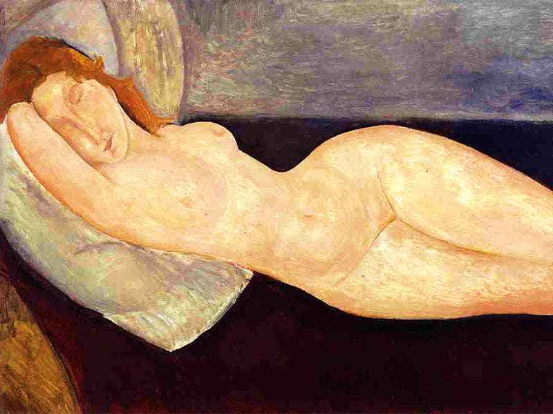 Peinture femme nu couché d'Amedeo Modigliani