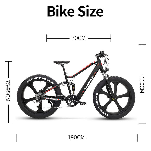 fat tire electric bike size