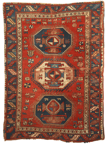 19th Century Caucasian Karachov Kazak Rug, Rug the Rock Collection