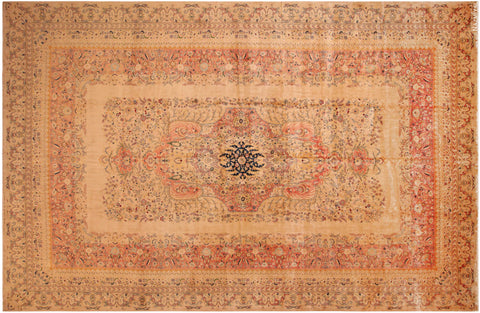 Antique Persian Kirman Area Rug