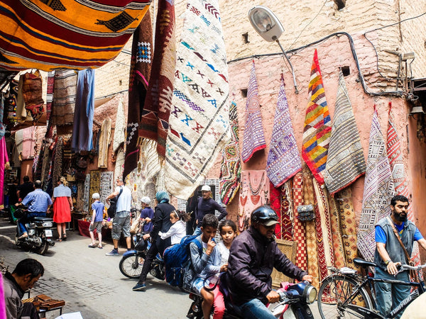 A rug store in Morocco