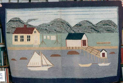 Hooked Rug created by unknown artist, pre-1932.