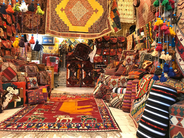 A Persian rug store in Shiraz, Iran