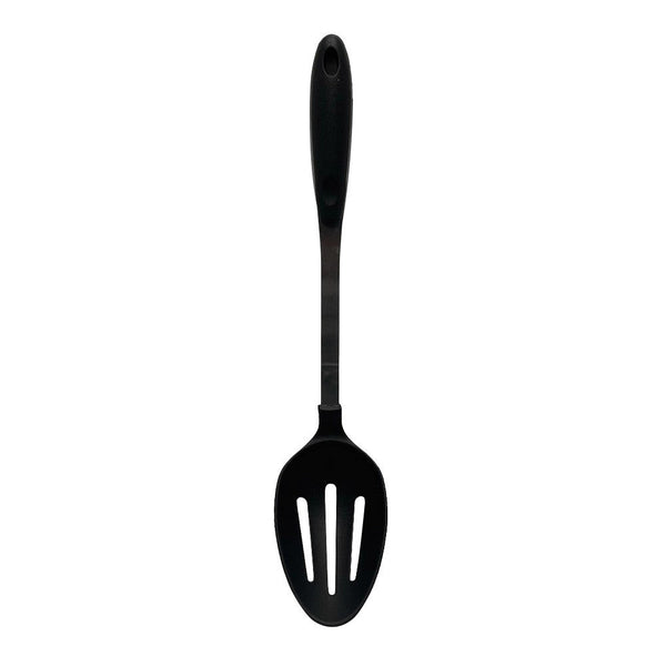 12'' Black Nylon Slotted Spatula Stainless Steel Handle Kitchen Tools