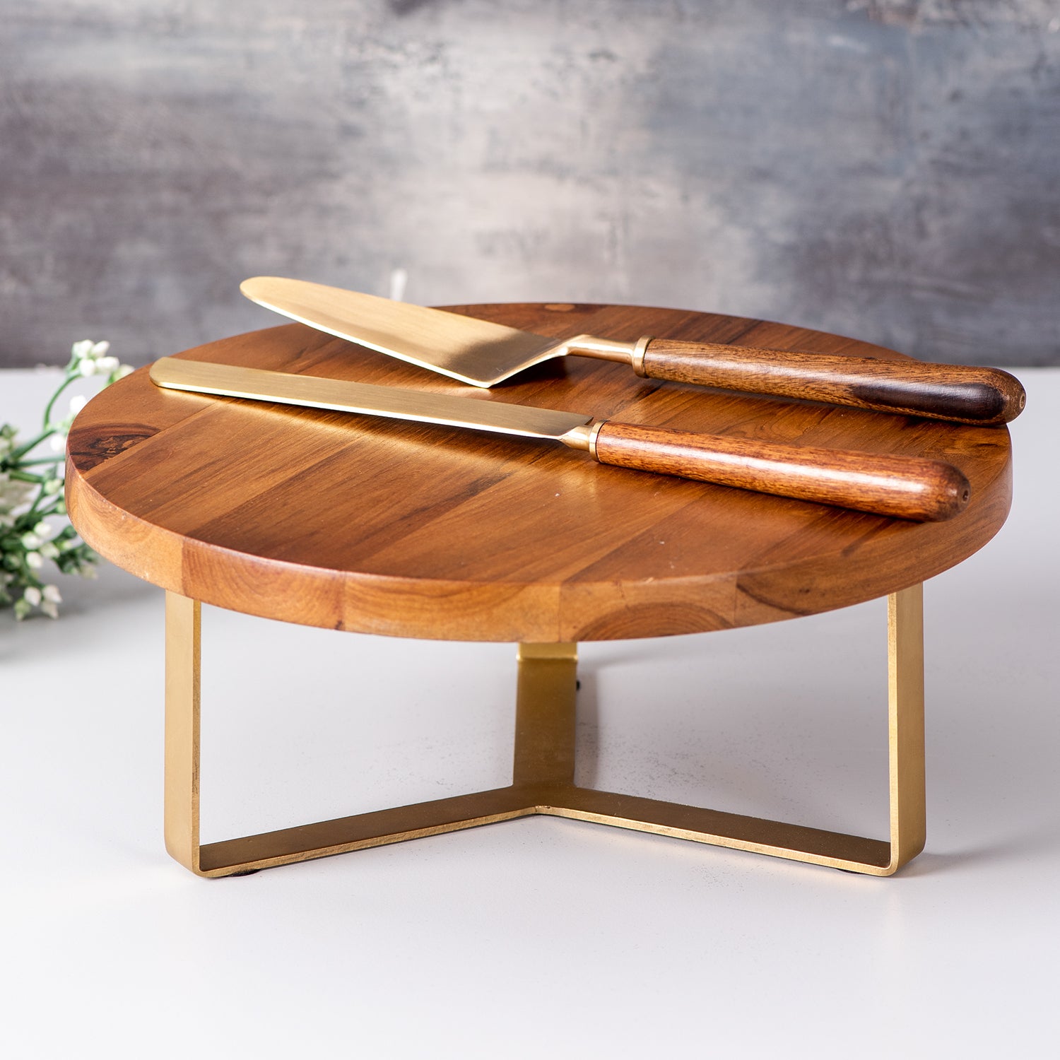 Loon Peak® Munro Wooden Cake Stand | Wayfair