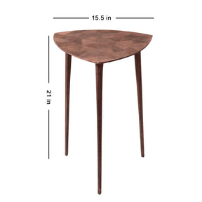Triangular Copper Side Table