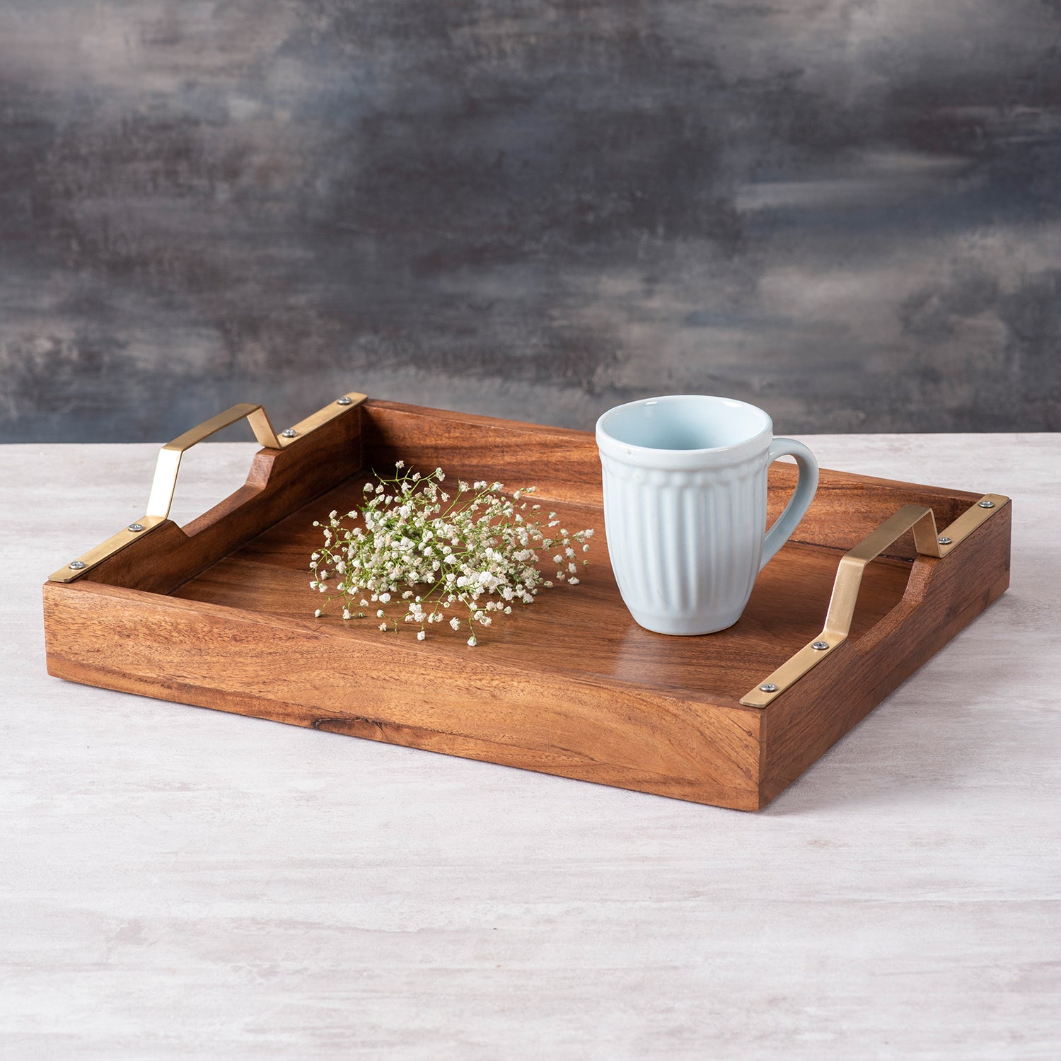 Buy Online Serving Trays | Wooden Serving Trays with Handle