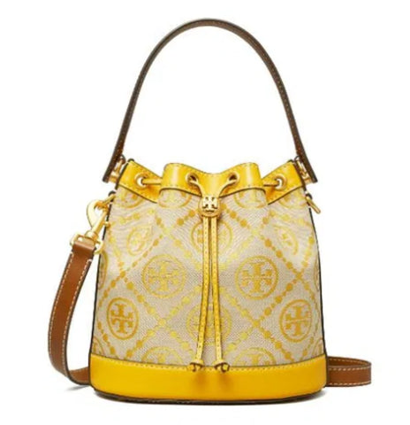 Tory Burch Mini Jacquard T Monogram Bucket Bag