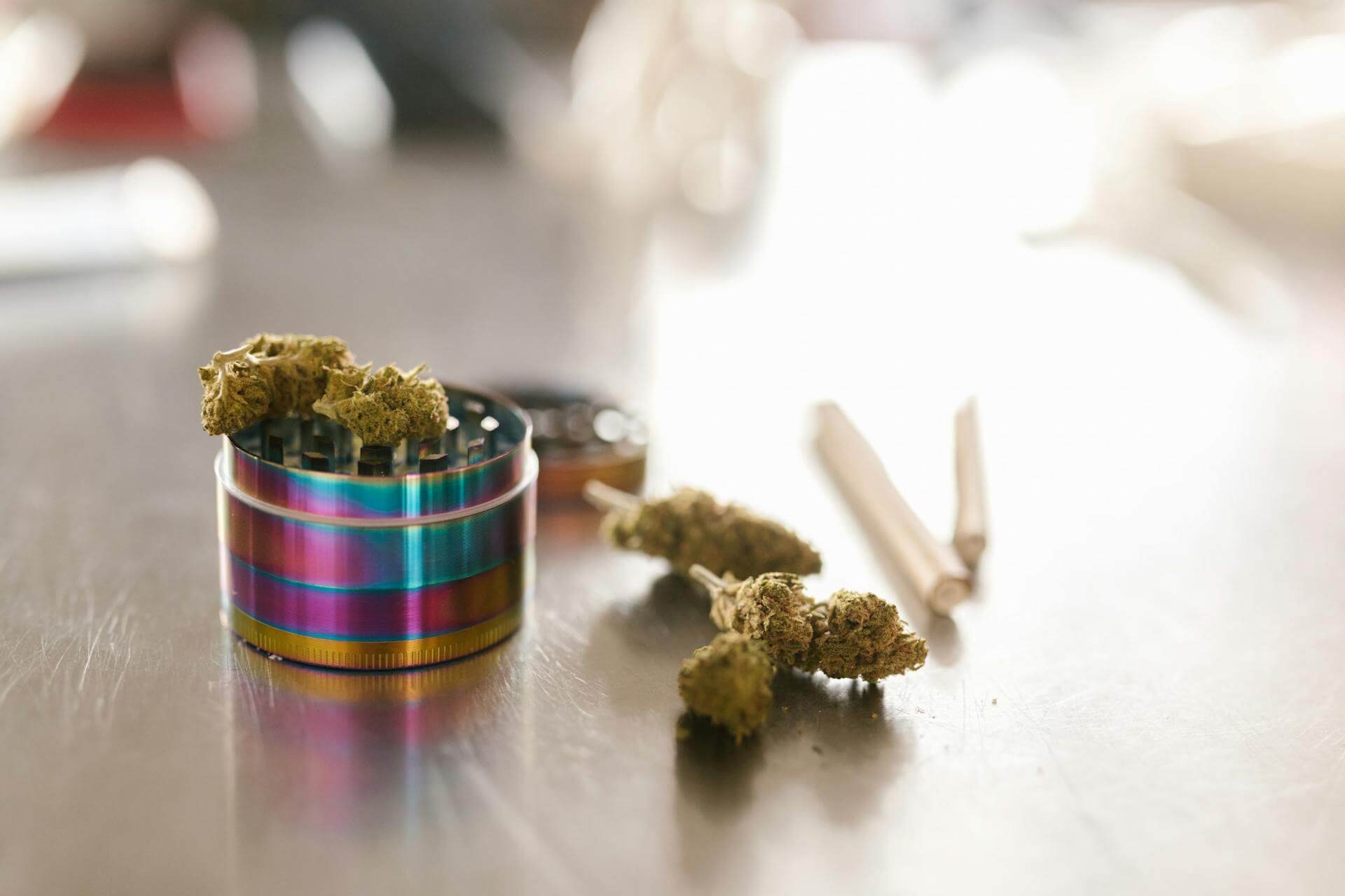 Grinder for cannabis to pack a bowl