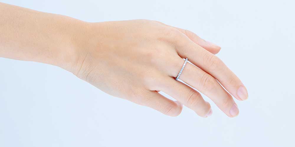 ソエルプラチナの指輪の写真