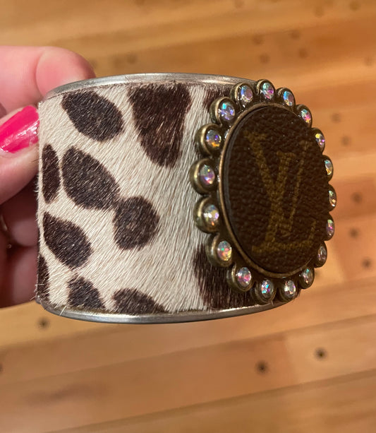 Louis Vuitton Up-Cycled Cuff Bracelet – Baitul Couture Boutique & Designer  Consignment