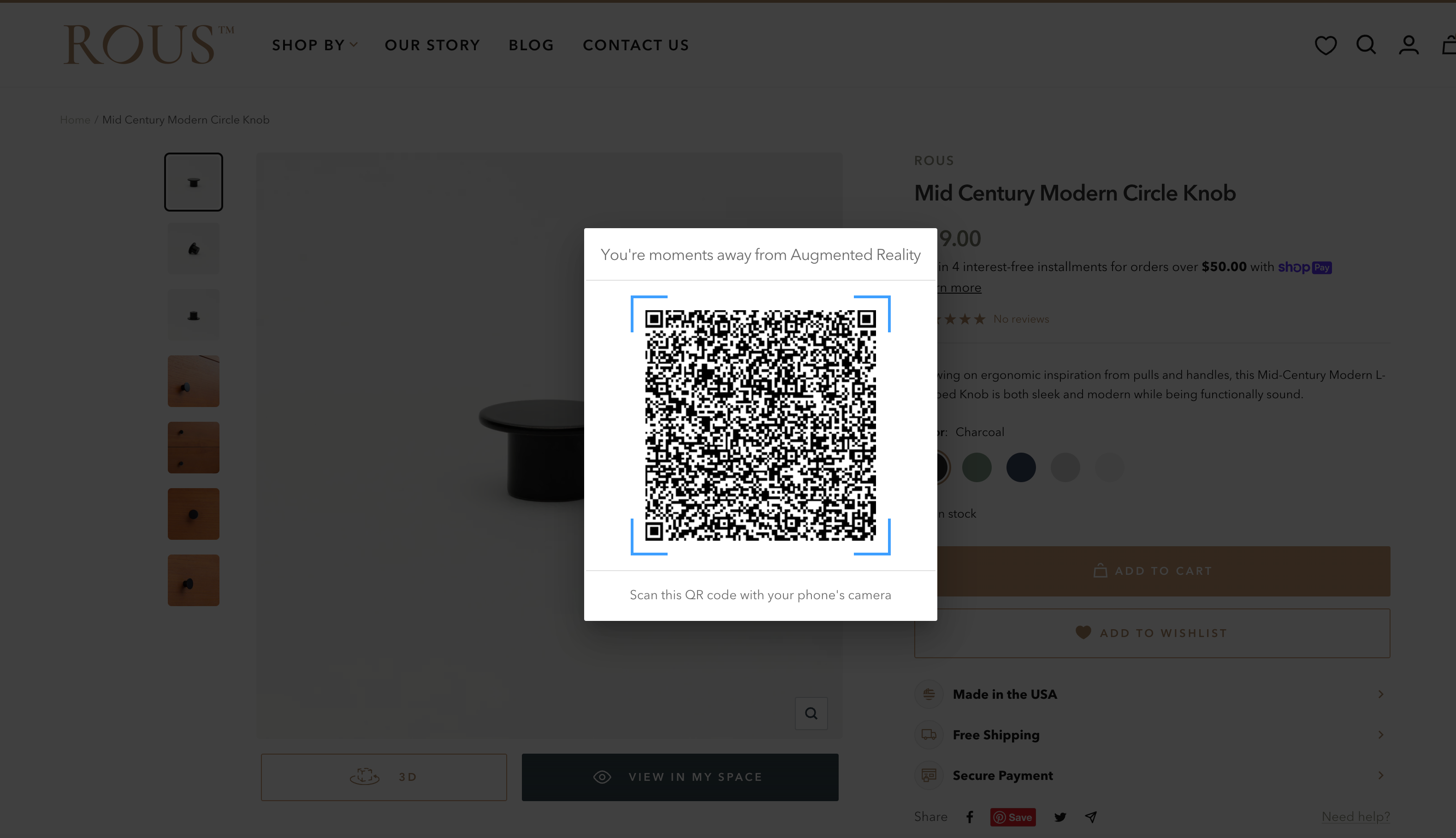 Mid Century Modern - QR Code