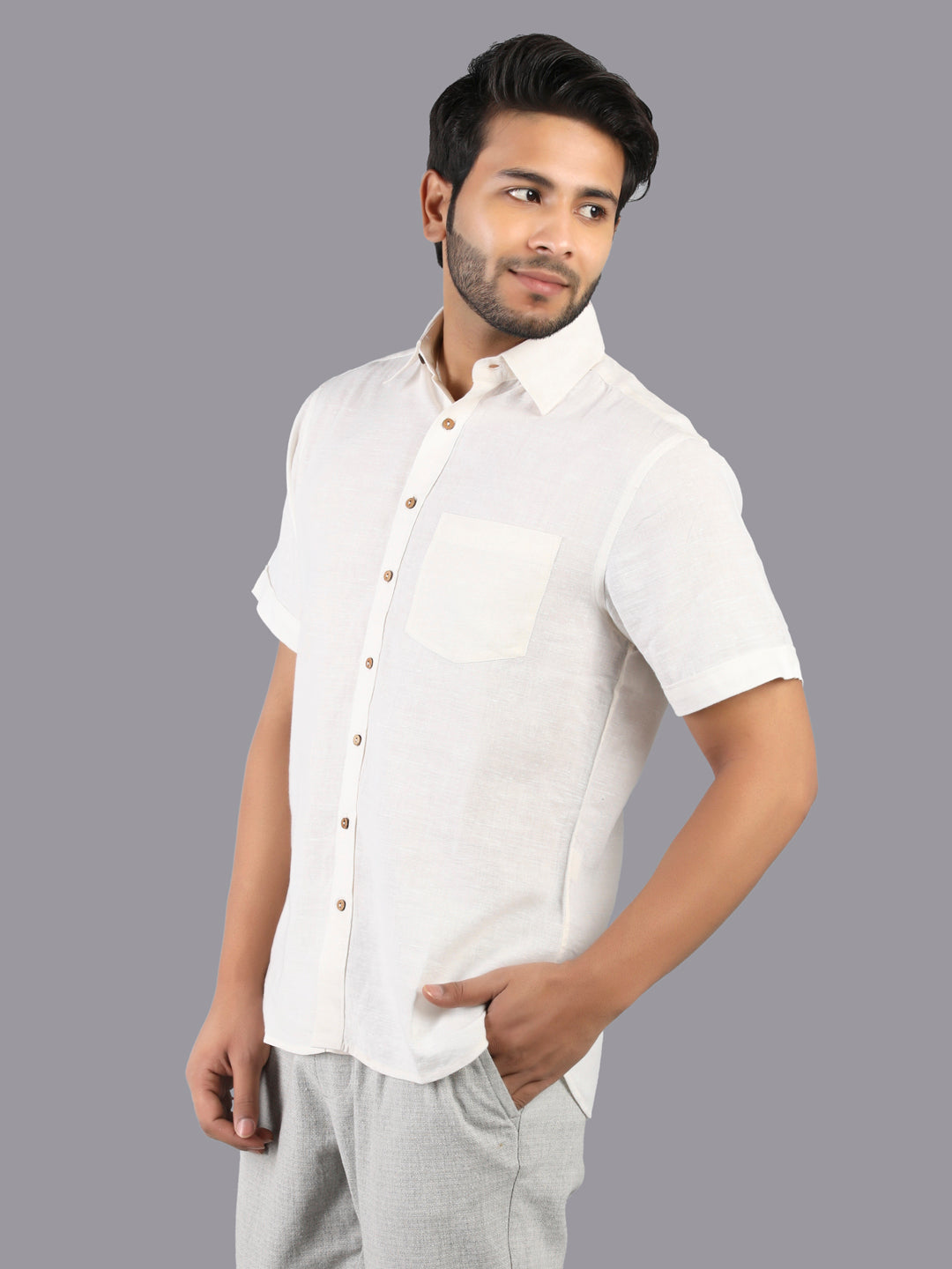 White Khadi Shirts Trousers - Buy White Khadi Shirts Trousers online in  India