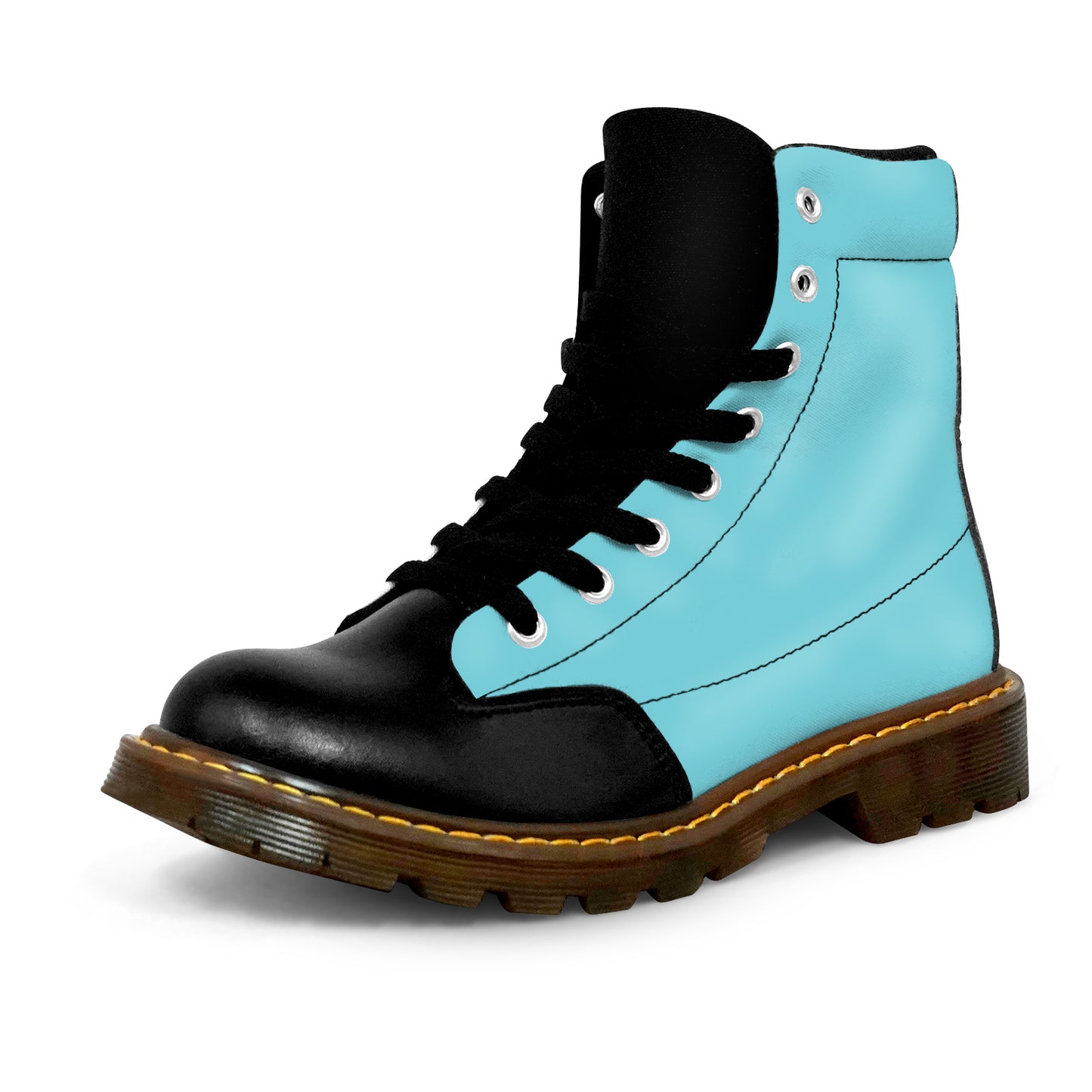 Winter Round Toe Women's Boots - Turquoise
